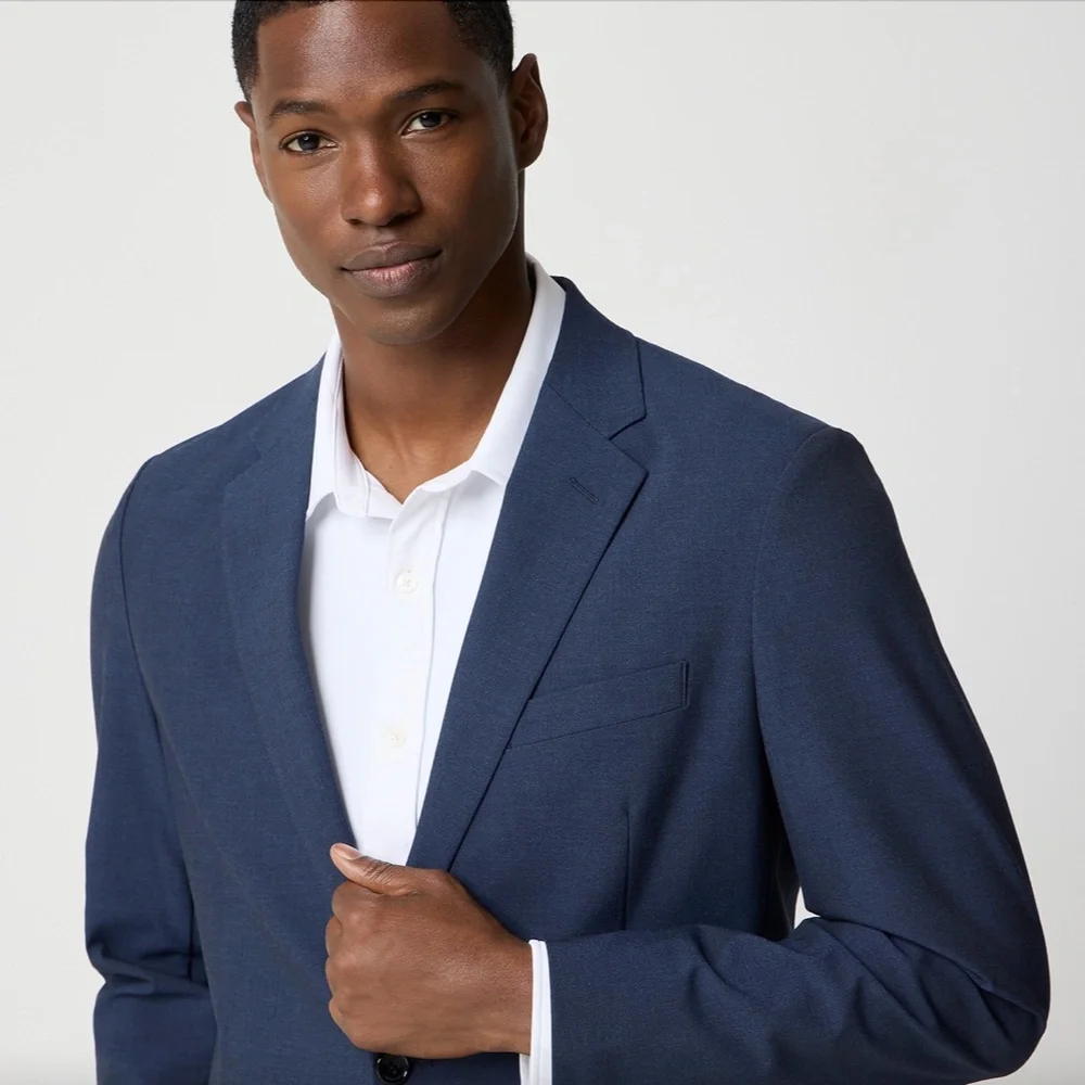 J. Crew Men's Slim-Fit Thompson Performance Suit Jacket, Navy, Size 34S Career